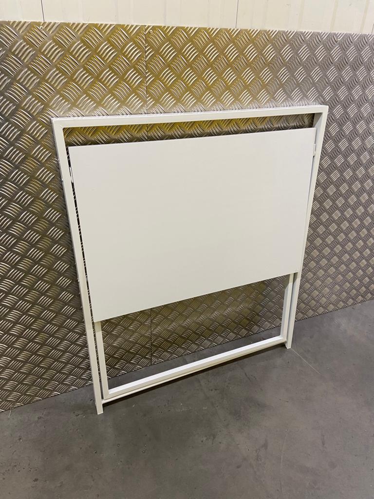 New Habitat Compact Folding Office Desk White Mike & Sons All